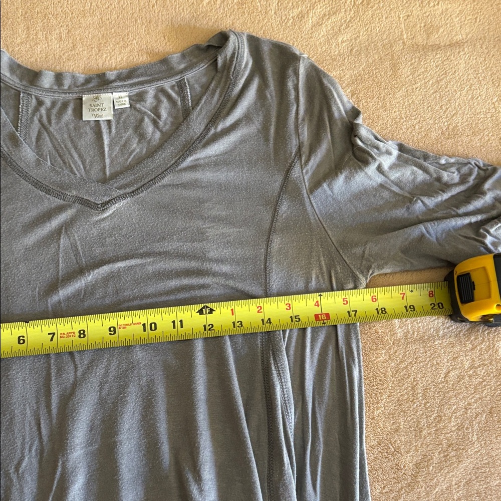 Women's Gray and Green Tops - Picture 7 of 8